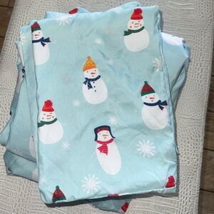 Snowman Print Full Size Bedsheets
